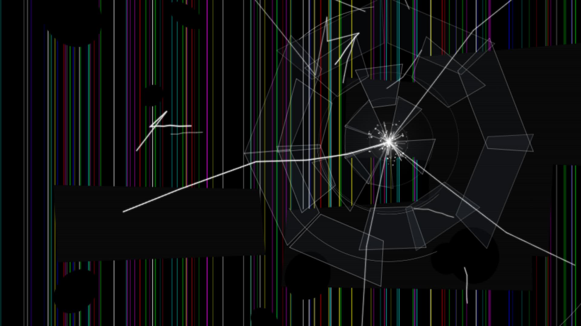 Broken Full HD Monitor Screen