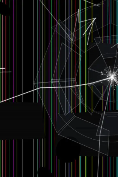 Broken Full HD Monitor Screen