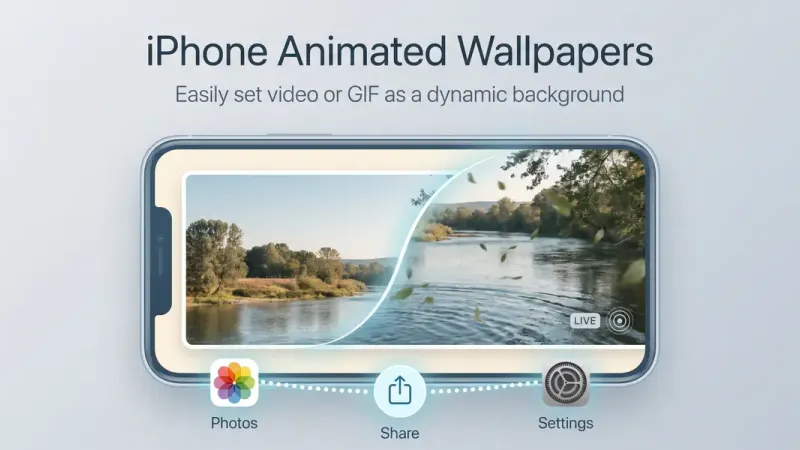 How to Set Animation Wallpaper in iPhone - iOS [Video or GIF]