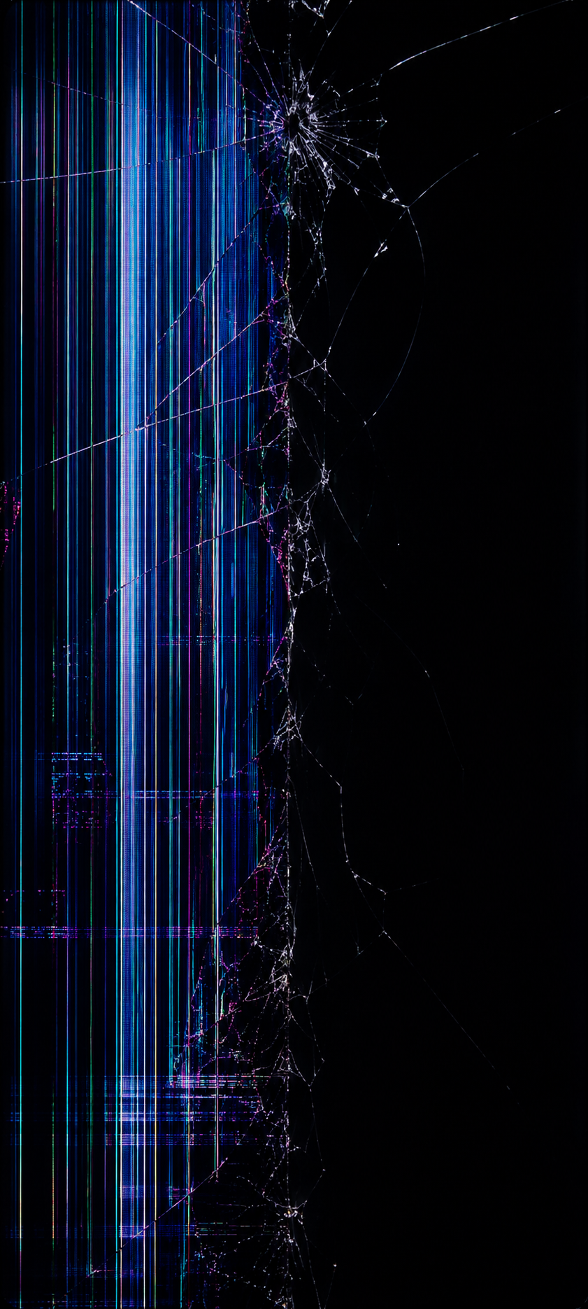 Diagonal Spider Crack Wallpaper