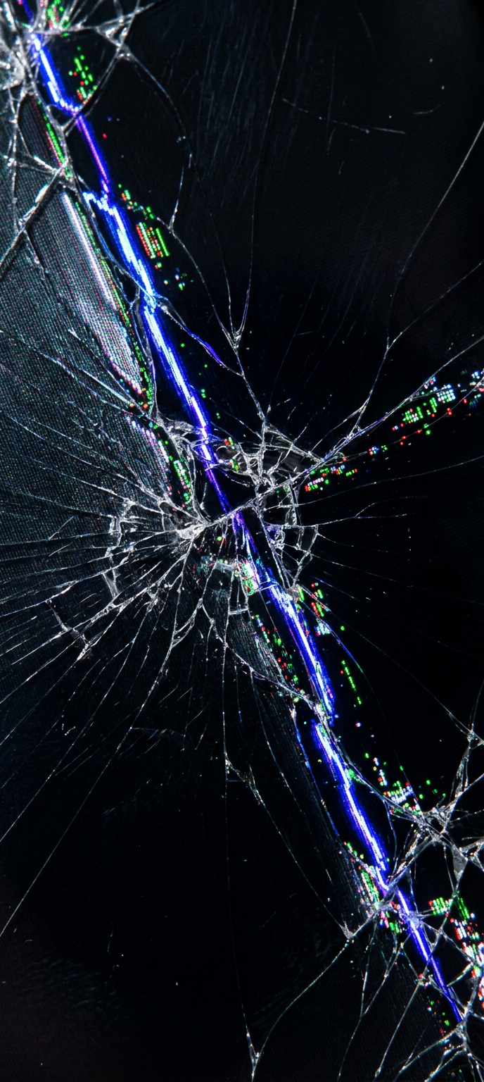Lightning Crack OLED Wallpaper