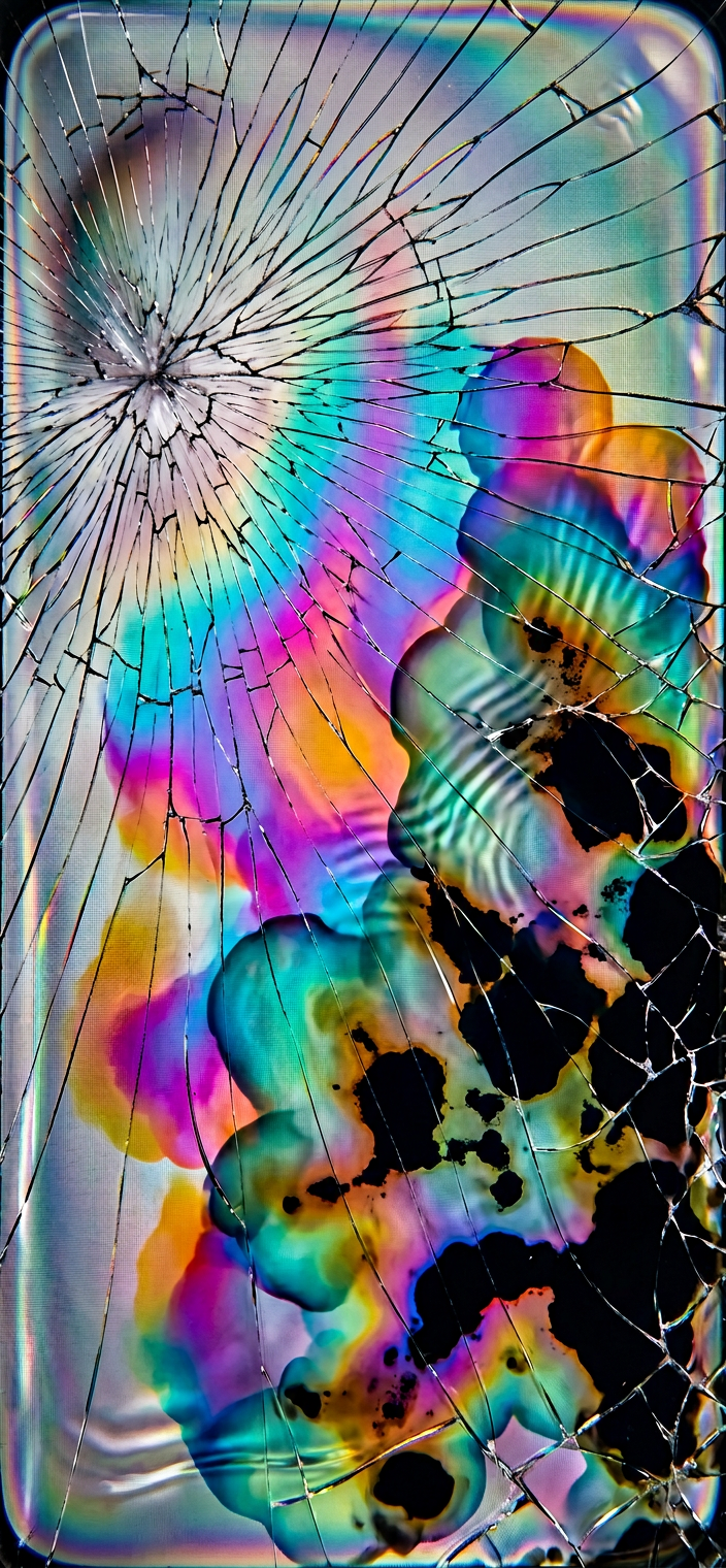 Water Damaged LCD Wallpaper v2
