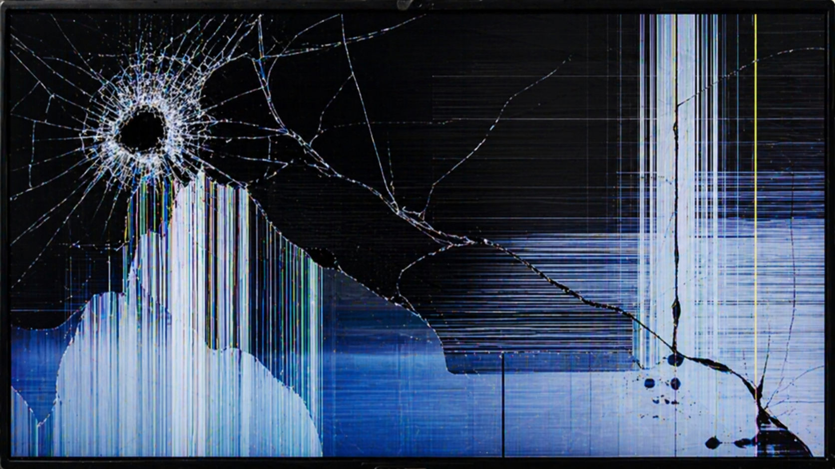 Broken MacBook Display Simulation